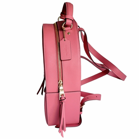 Coach Jordyn Backpack Watermelon Pink Leather Gold Zipper Authentic NWOT - Picture 6 of 12
